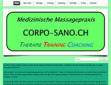 Tablet Screenshot of corpo-sano.ch